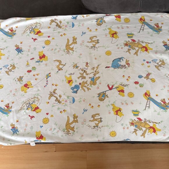 Winnie The Pooh Vintage Baby Receiving Blanket - Picture 1 of 10